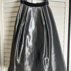 Sachin & Babi NOIR Metallic Party Skirt in gorgeous pewter metallic color, 0